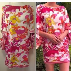 TRINA TURK multicolored retro style mod dress